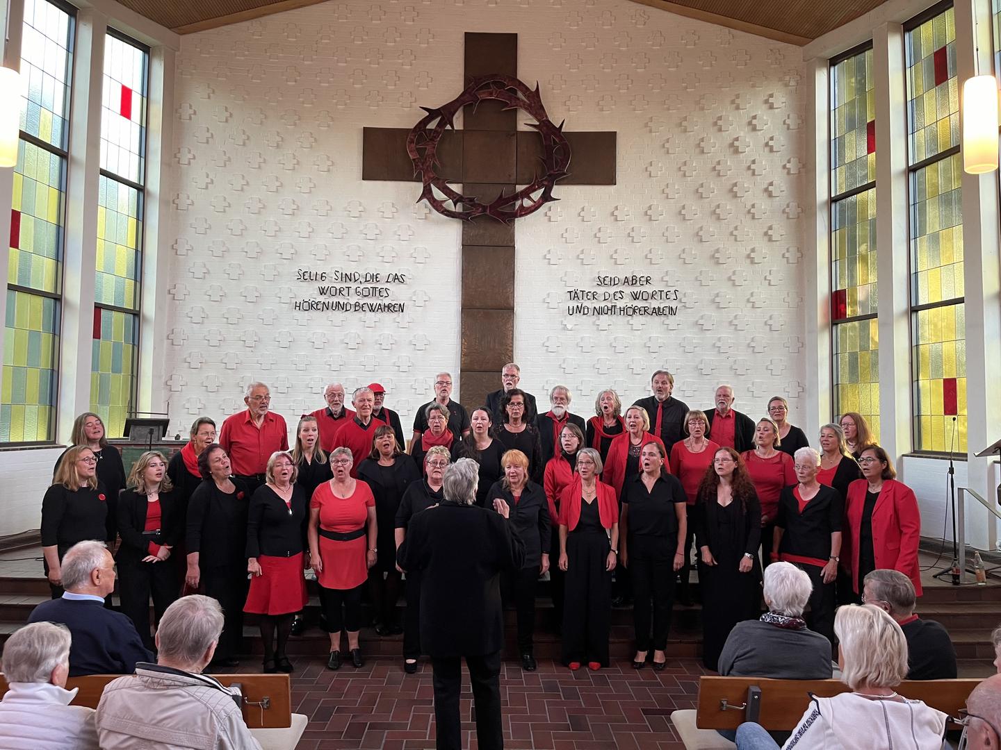 Action im Groden, unser Chor